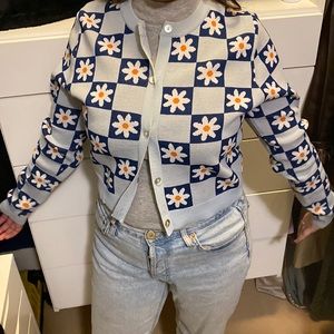 Cardigan, like new, stretchy material, Zara,